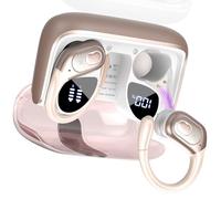STECEi AI Language Translation Earbuds Real Time, Headphones Translating Device, 3-in-1 Translator Earbuds with 6 Translation Modes for Travel/Business//Leaning, Deep Pink