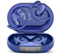 STECEi Open Ear Headphones, Bluetooth 5.4 Wireless Earbuds with Adjustable Ear Hooks, Powerful Sound, Air Conduction Earbuds with Mic, 36H playtime, IPX7 Waterproof Sports Earphones, Blue