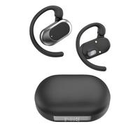 STECEi Open Ear Headphones withEar Hooks, Air Conduction Earbuds with Mic, Sports Earphones, Black