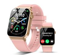 STECEi Smart Watch for Men Women Answer/Make Call, 1.85"HD Smartwatch with Heart Rate/Sleep/Steps Monitor, 110+ Sports Fitness Watch, IP68 Waterproof Activity Tracker Watch for Android iOS, Rose Gold