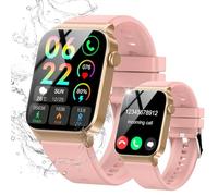 STECEi Smart Watch for Men Women Answer/Make Call, 1.85" HD Smartwatch with Heart Rate/Sleep/Steps Monitor, 110+ Sports Fitness Watch, IP68 Waterproof Activity Tracker Watch for Android iOS, Pink