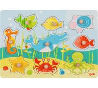 Steckpuzzle Unterwasserwelt II: 30 x 21 x 2,4 cm, Holz, 9 Teile, per Stück