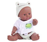 Stecto Doll Reborn Doll Simulation Soft Reborn Baby Doll Toy Model Doll Black Doll Soft for African Dolls, 10 Inch 30cm