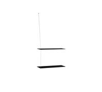 Stedge 2.0 Shelf 60 cm Black Oak/Stainless Steel