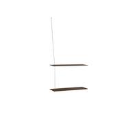 Stedge 2.0 Shelf 60 cm Smoked Oak/Stainless Steel