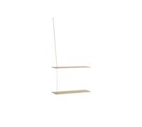 Stedge 2.0 Shelf 60 cm White Pigmented Oak/Brass