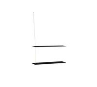Stedge 2.0 Shelf 80 cm Black Oak/Brass