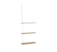 Stedge 3.0 Shelf 60 cm White Pigmented Oak/Stainless Steel