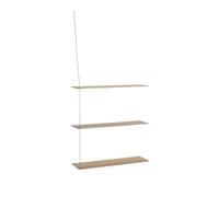 Stedge 3.0 Shelf 80 cm White Pigmented Oak/Stainless Steel