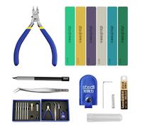 stedi Model Tools Kit for Beginners 14 PCS, Modeler Professional Basic Tool Craft Set Hobby Making Tools for Gundam, Miniature Military Model, 3D Resin Parts