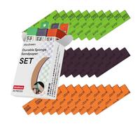 stedi Sanding Sponge for Model Gundam Building,3mm Hobby Model Tools Hand Sanding Block Waterproof Wet Dry Reuse #1000#1200#1500 Grit Sandpaper, 30 Sheets