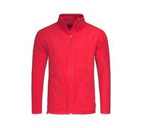 Stedman Active Men's Full Zip Fleece in Red | Size: XL Stedman Active Red XL