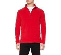 Stedman Apparel Men's Active Fleece Half Zip/ST5020 Sweatshirt, Scarlet Red, Medium