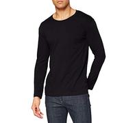 Stedman Men's Long Sleeve T-Shirt Classic-T ST2500 – Regular Fit Plain Cotton – Black Opal XX-Large