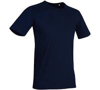 Stedman Apparel Men's Morgan Crew Neck/ST9020 Premium Slim Fit Classic Short Sleeve T-Shirt, Marina Blue, Medium