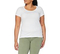 Stedman Apparel Women's Claire Crew Neck/ST9700 Premium Slim Fit Short Sleeve T-Shirt, White, Size 14 (Manufacturer Size:Large)