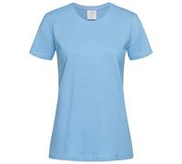 Stedman Apparel Women's Classic-T/ST2600 Regular Fit Short Sleeve T-Shirt, Light Blue, Size 12 (Manufacturer Size:Medium)