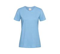 Stedman Apparel Women's Classic-T/ST2600 T-Shirt, Light Blue, Size 14 (Size:Large)