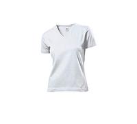 Stedman Classic V-Neck Ladies Cotton Plain T-Shirt - Sizes 10-18