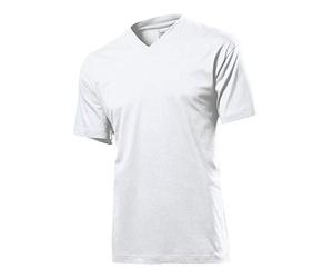 Stedman Classic V-Neck T-Shirt S M L XL XXL - White - XL