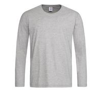 Stedman Classics Men's Stedman Classic Long Sleeved Tee in Grey | Size: Medium Stedman Classics Grey M