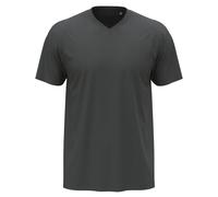 Stedman Classics Men's Stedman Classic V Neck Tee in Mid Grey | Size: Small Stedman Classics Mid Grey S