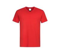 Stedman Classics Men's Stedman Classic V Neck Tee in Scarlet | Size: 2XL Stedman Classics Scarlet 2XL