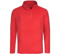 STEDMAN Mens HALF Zip up ANTI-PILL Polar Fleece Sweat Jackets Warm Work Pullover
