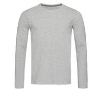 Stedman Mens Plain Cotton Elastane Long Sleeve Crew Neck Tee T-Shirt Tshirt