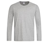 Stedman Mens Plain Long Sleeve Cotton Tee T-Shirt Tshirt No Logo Blank