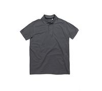 Stedman Stars Men's Harper Cotton Polo in Mid Grey | Size: 3XL Stedman Stars Mid Grey 3XL