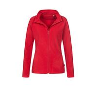 Stedman Womens Micro Fleece Jacket Red L