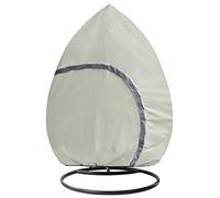 STEECA Patio Hanging Egg Chair Cover - Waterproof Outdoor Wicker Egg Swing Chair with Stand Cover, Double Seat