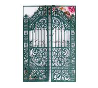 Steedna 50 Pack laser Cut Marriage Gate Wedding Invitations Kits 5 × 7 Inch Invitaciones Pockets with Envelopes Inner Sheets (Dark Green)