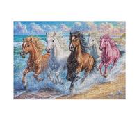 Steeds Charging Through Waves 300-piece Jigsaw Puzzle Bundle Family Puzzle Lovers Brain Training Mindful Activity Spring Creativity & Gift Giving 300 PCS