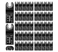 STEEIRO 52 Pcs Wood Oscillating Multitool, Professional Universal Oscillating Saw kit, Quick Release Multi Tool Blades Compatible with Ma-kita, De-walt, Mil-waukee, R-yobi, Rock-well, Bos-ch