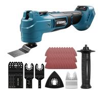 STEEIRO Cordless Oscillating Multi-Tool for Mar-Kita 18V Battery, Brushless Multitool with 7 Variable Speeds, 4°Oscillation Angle for Cutting Grinding with 37 Accessories (NO Battery)
