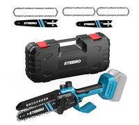 STEEIRO Mini Chainsaw Cordless 6" & 8", Brushless Chainsaw fit for Makita 18 V Battery with 30ml Lubrication Oiler, Portable Mini Chain Saw for Garden Wood Cutting Tree Trimming (No Battery)