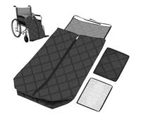 STEEIRO Wheelchair Blanket, Waterproof Wheelchair Zip Blanket, Adult Windproof Warmth Wheelchair Blanket, Fleece Lined Thickened Wheelchair Cosy