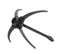 Steel 4 Claw Grappling Hook, Folding Survival Grappling Hook with 350kg Pulling Force for Mountaineering, Caving, Rock Climbing and Rescue