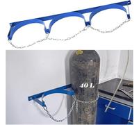 Steel 40 L Gas Cylinder Organizer Shelf with Adjustable Chain, Gas Cylinder Fixed Rack for Emergency Room &(37.4x7.9 in)