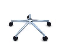 Steel 5Star Swivel Office Chair Base Replacement Parts - Adjustable Height Boss Chair Foot with Wheels 30cm Durable Rayon Finish for Enhanced Comfort and Stability
