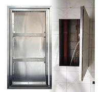 Steel Access Panel Tileable Plumbing Access Door, Sturdy Aluminum Touch Latch Drywall Recessed Maintenance Door, Customizable