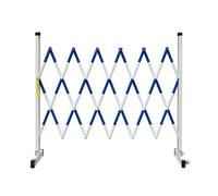 Steel Accordion Gate, Flexible Expanding Gate, Mobile Barricade Portable for Construction Site Elevator Traffic Control Gate(200cm)