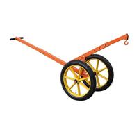 Steel Adjustable Height Trolley, Industrial Stone Hoist, Multi-position Adjustable, 360° Rotating Hook, Load Capacity: 200 Kg / 440 Lb, for Safely Lifting Items(Wheel Size 60cm/23.6in)