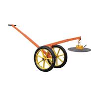 Steel adjustable manhole cover transporter, industrial stone transporter, ergonomically designed, suitable for transporting bricks and stones(60cm/23.6in)