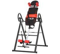 HOMCOM Gravity Inversion Table w/Safety Belt Adjustable Hand Stand Home Back Stretcher Machine For Muscle Pain Relief, Red