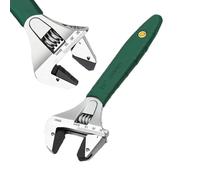 Steel Adjustable Wrench,Scale Marked Gland Nut Wrench | High Carbon Steel Plumber Tools Wrench Ergonomic Grip For Car Use