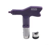 Steel Airless Spray Nozzle Tip in Purple for Titan-and for Wagner Paint Sprayers, Solid Metal Design, Selectable Sizes from 209 to 655, 20°-60° Pattern Width(655)