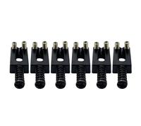 Steel alloy electric guitar bridge tailpiece for optimal string stability & enhanced tone high precision adjustment bridge